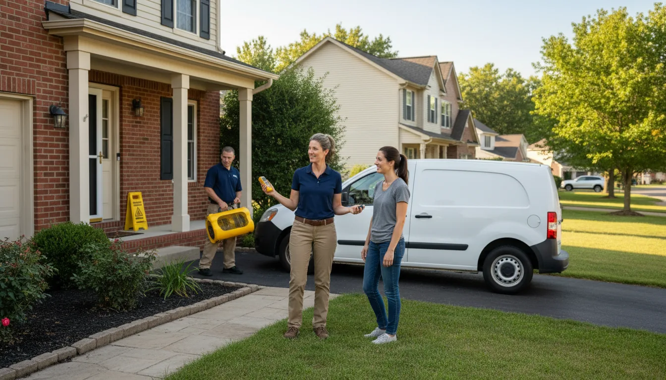 Residential water damage restoration in Mantachie, MS